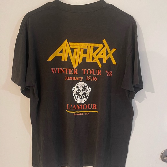 Vintage T-Shirt - Anthrax Judge Dread 1988 Winter Tour RARE!! - Picture 2 of 2
